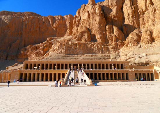 An outside view of the valley of the ancient kings of Egypt